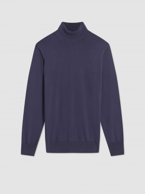 Ben Sherman Signature Roll Neck Knitwear Purple | 531286IPE