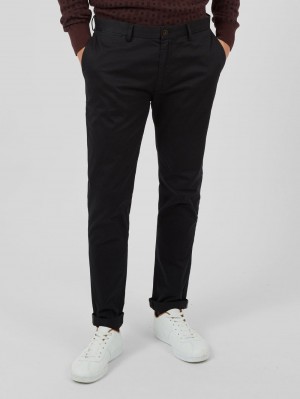 Ben Sherman Signature Skinny Stretch Chino Pants Black | 046732IAB