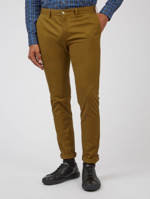 Ben Sherman Signature Skinny Stretch Chino Pants Brown | 236854QDE