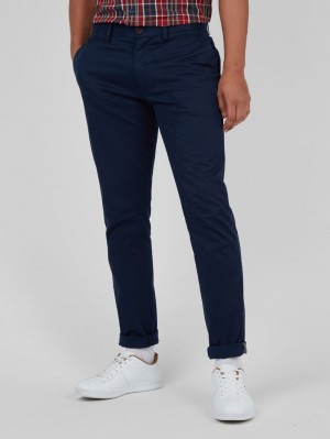 Ben Sherman Signature Skinny Stretch Chino Pants Navy | 834756MNL