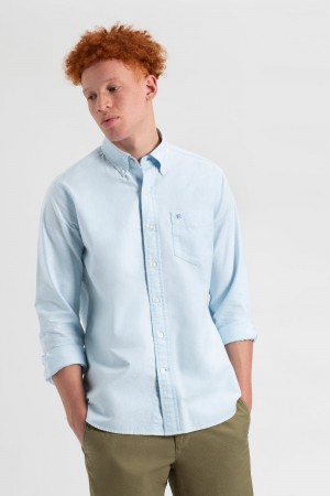 Ben Sherman St. Ives Resort Oxford Shirts Blue | 846715GFA