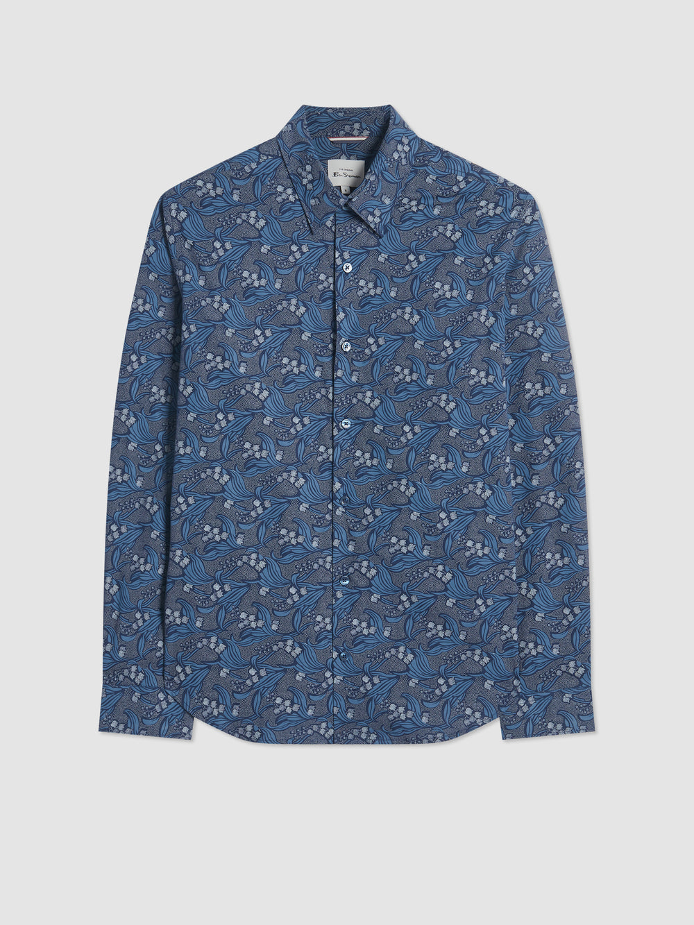 Ben Sherman Art Nouveau Floral Shirts Navy | 316729ONR