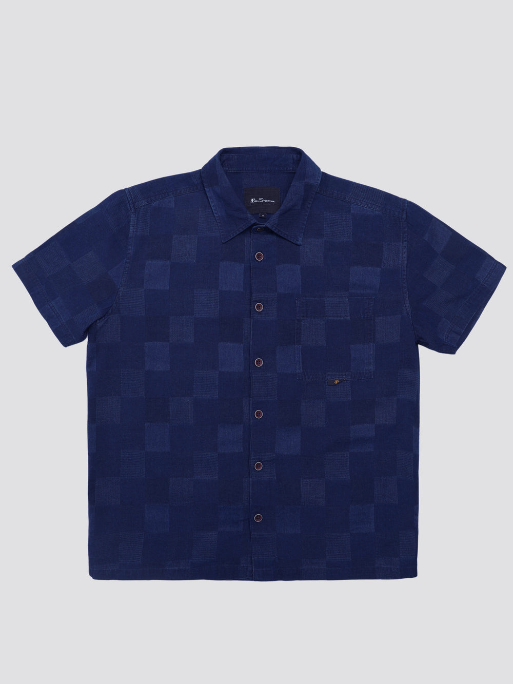 Ben Sherman B by Ben Sherman Indigo Check Shirts Navy | 829503WGJ