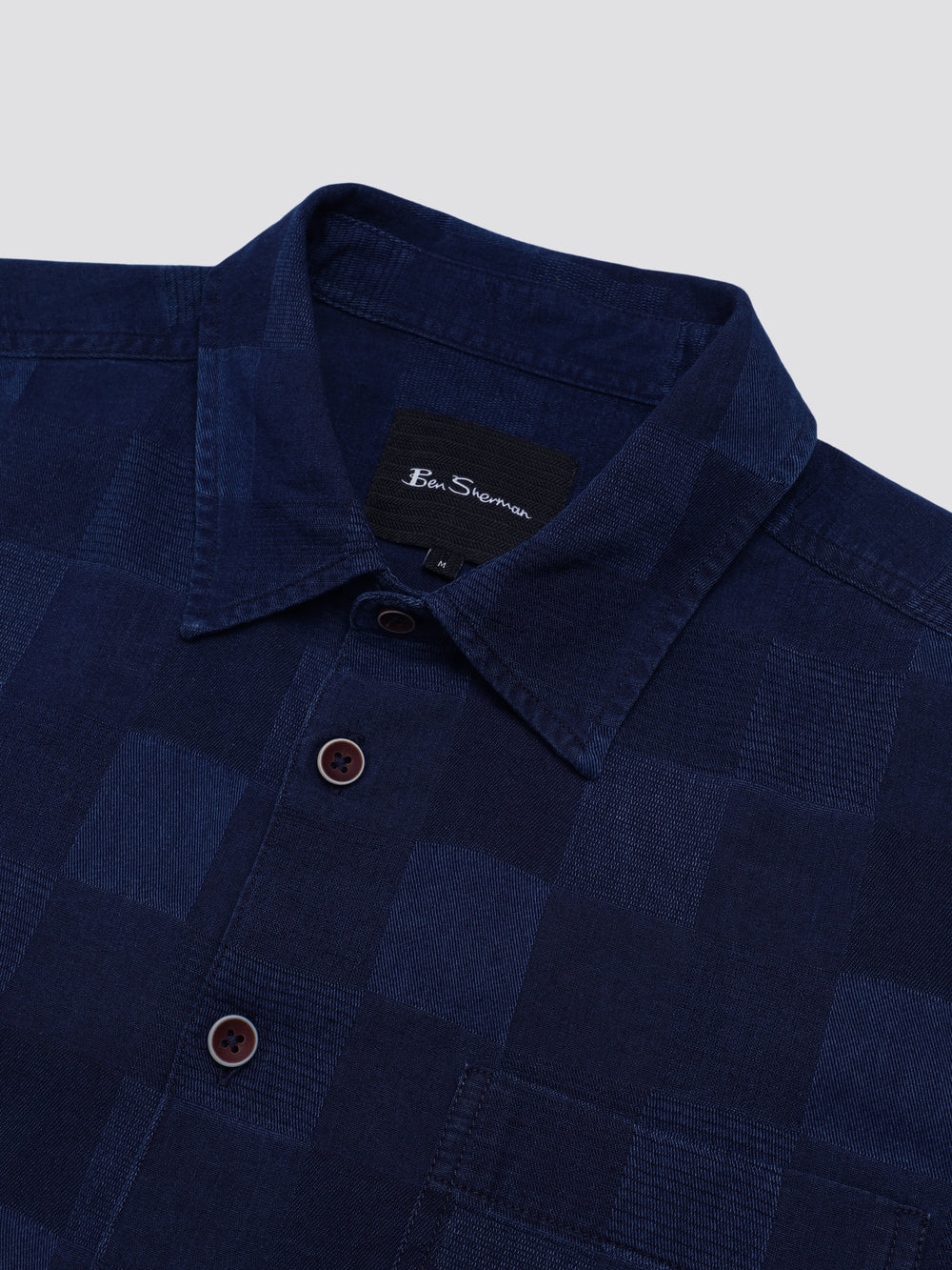 Ben Sherman B by Ben Sherman Indigo Check Shirts Navy | 829503WGJ