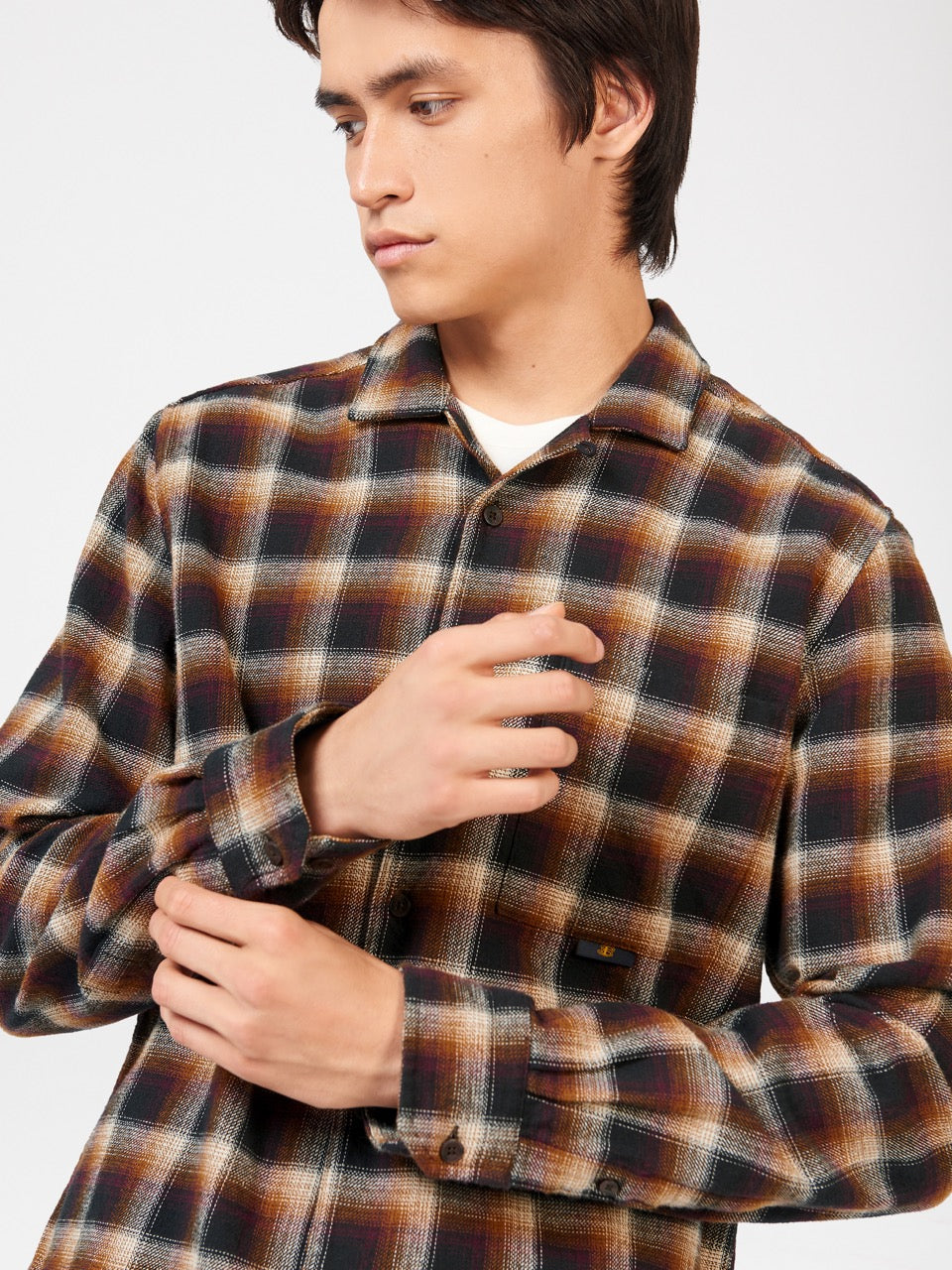 Ben Sherman B by Ben Sherman Ombre Check Shirts Brown | 970845QWV