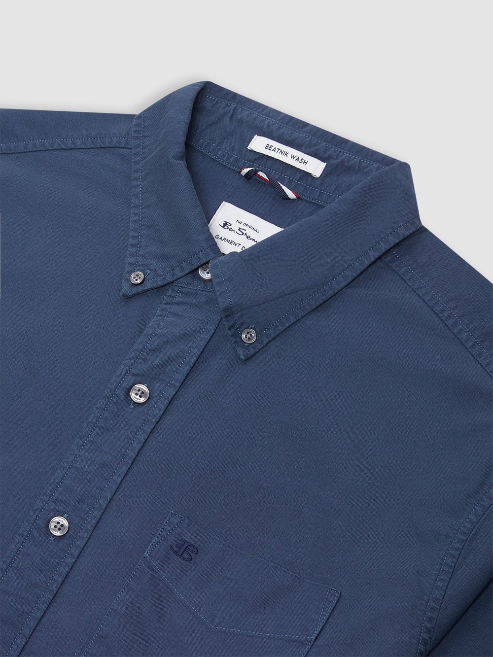 Ben Sherman Beatnik Oxford Garment Dye Shirts Indigo | 572816EFJ