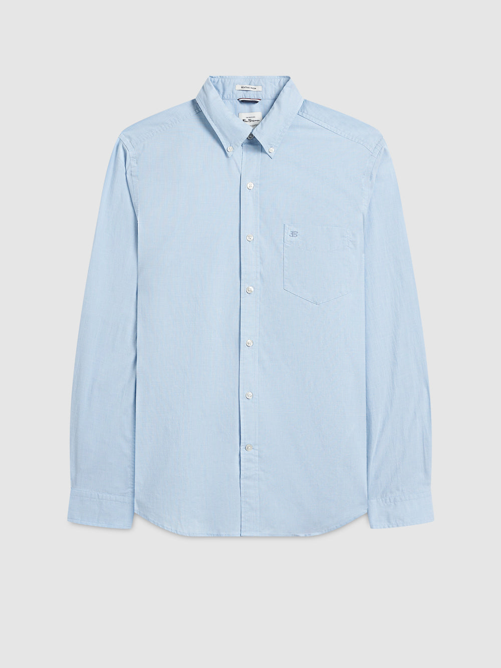 Ben Sherman Beatnik Wash Long-Sleeve Shirts Blue | 914035IWX