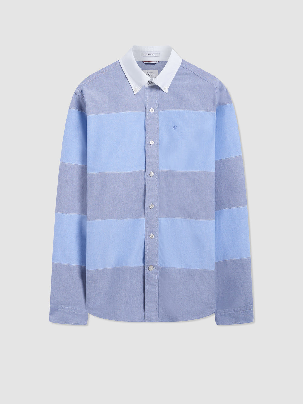 Ben Sherman Brighton Oxford Garment Dye Rugby Shirts Blue | 132468KHI