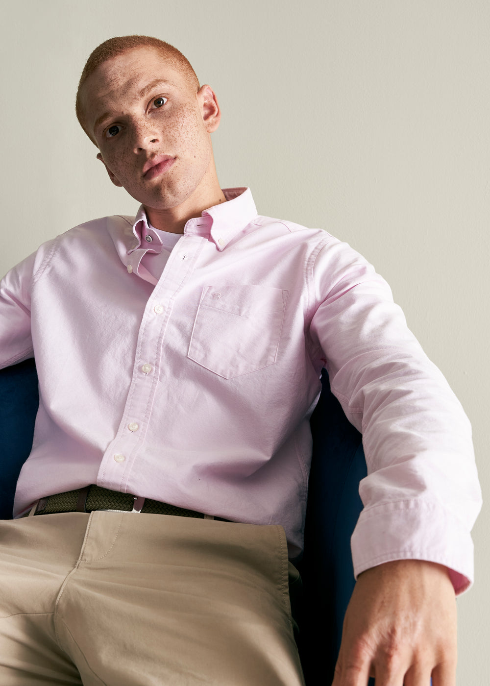 Ben Sherman Brighton Oxford Organic Shirts Pink | 351480DEQ