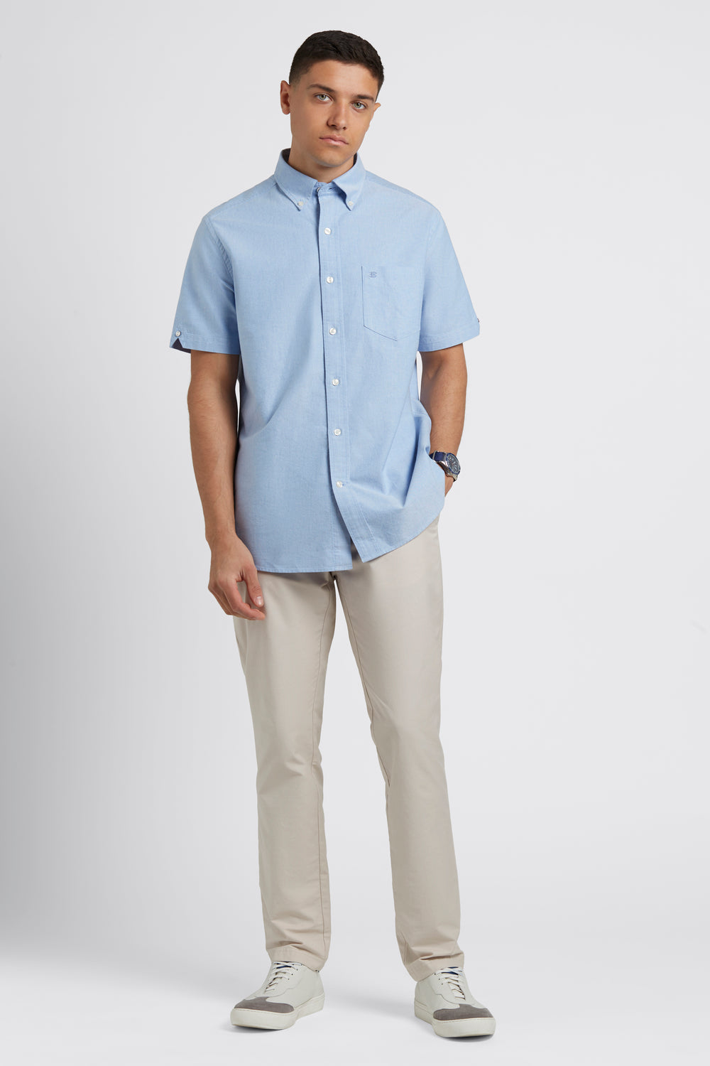 Ben Sherman Brighton Oxford Organic Shirts Blue | 025379UCJ