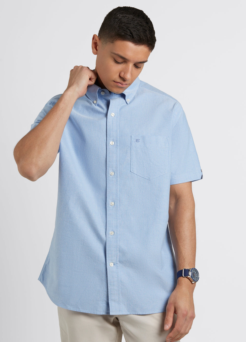 Ben Sherman Brighton Oxford Organic Shirts Blue | 025379UCJ