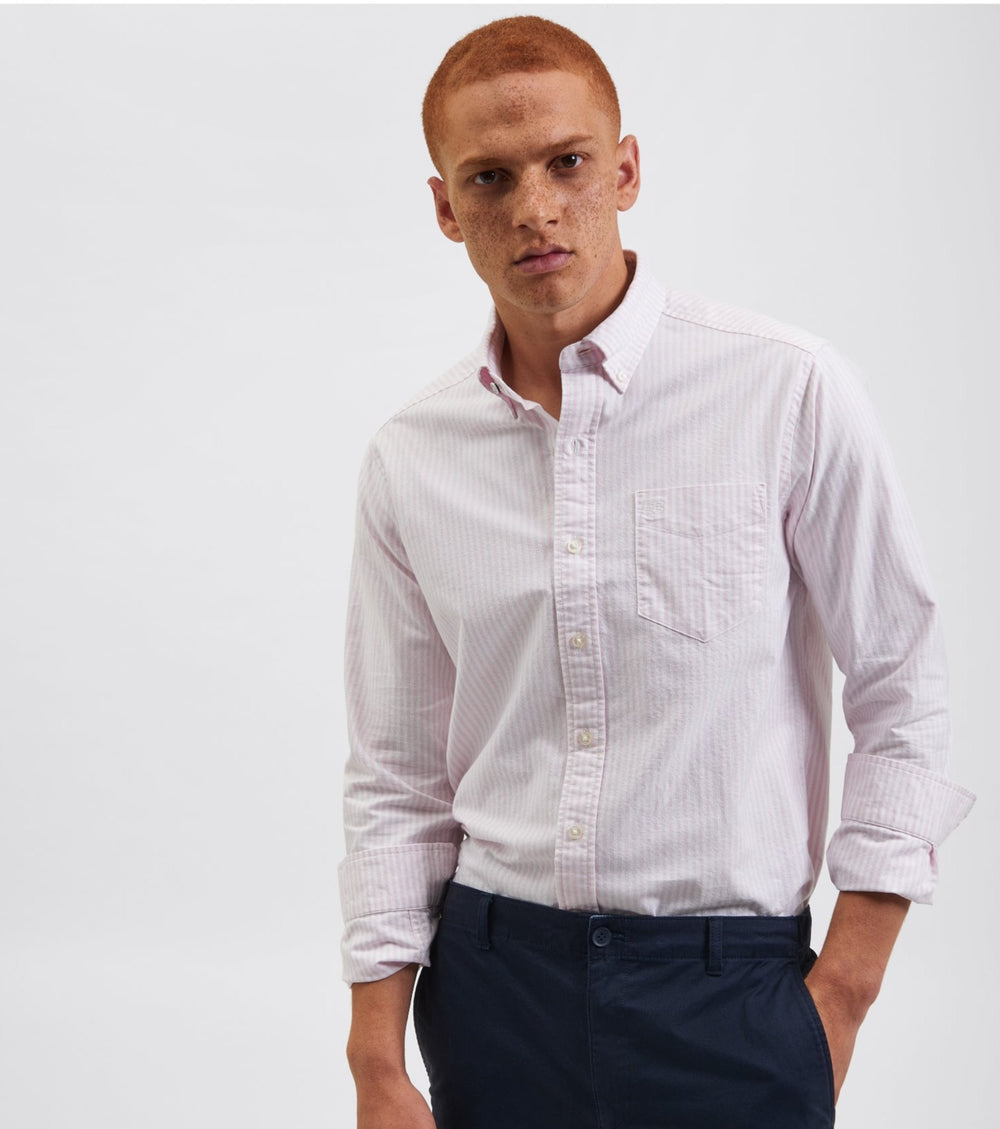 Ben Sherman Brighton Oxford Shirts Pink Stripes | 580431UJI