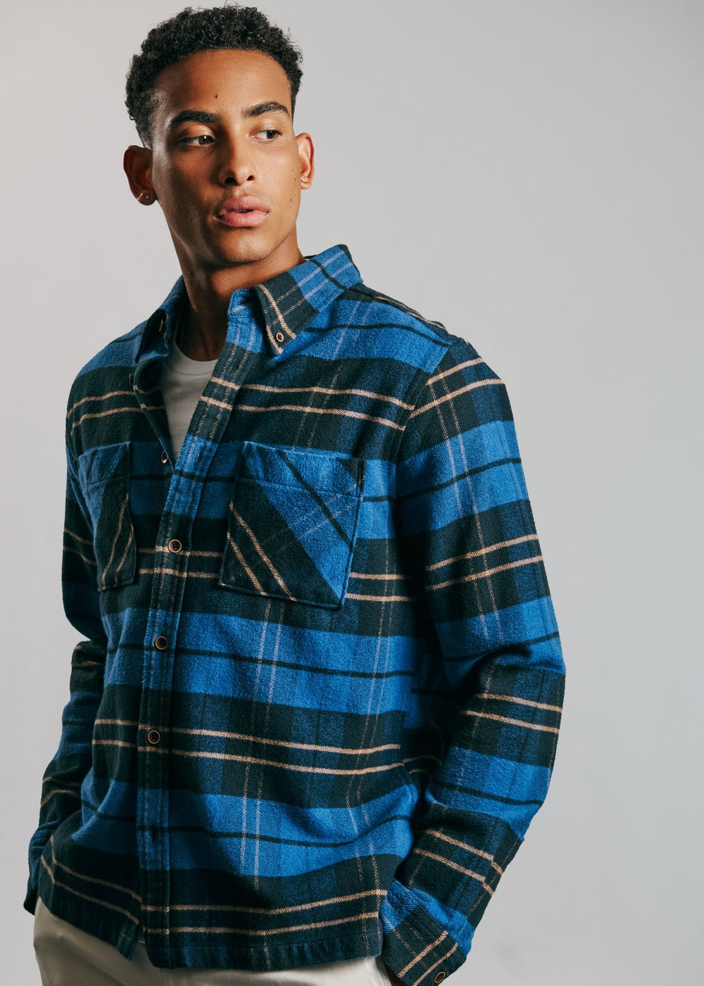 Ben Sherman Brushed Ivy Check Shirts Blue | 857193PTZ