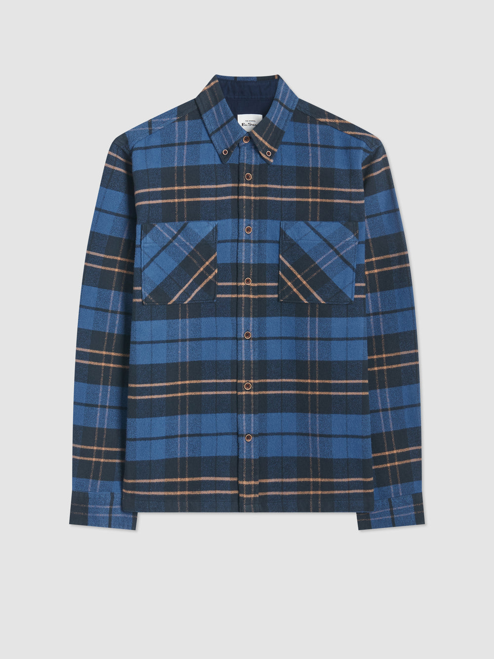 Ben Sherman Brushed Ivy Check Shirts Blue | 857193PTZ