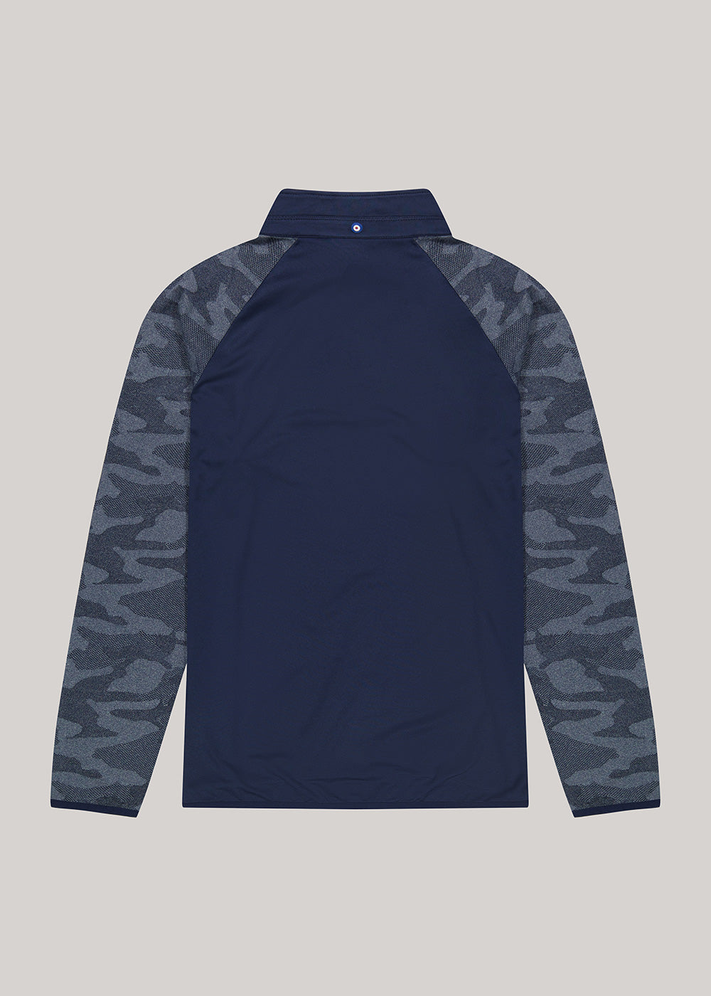 Ben Sherman Camo Jacq. Sleeve Quarter Zip Jackets Navy | 893504HJT