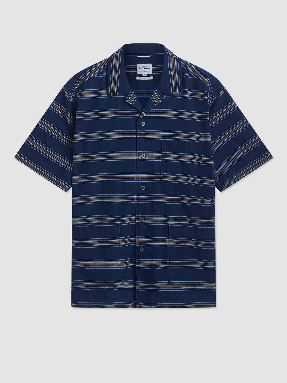 Ben Sherman Dalston Blues Lightweight Stripe Shirts Indigo | 345162NUX