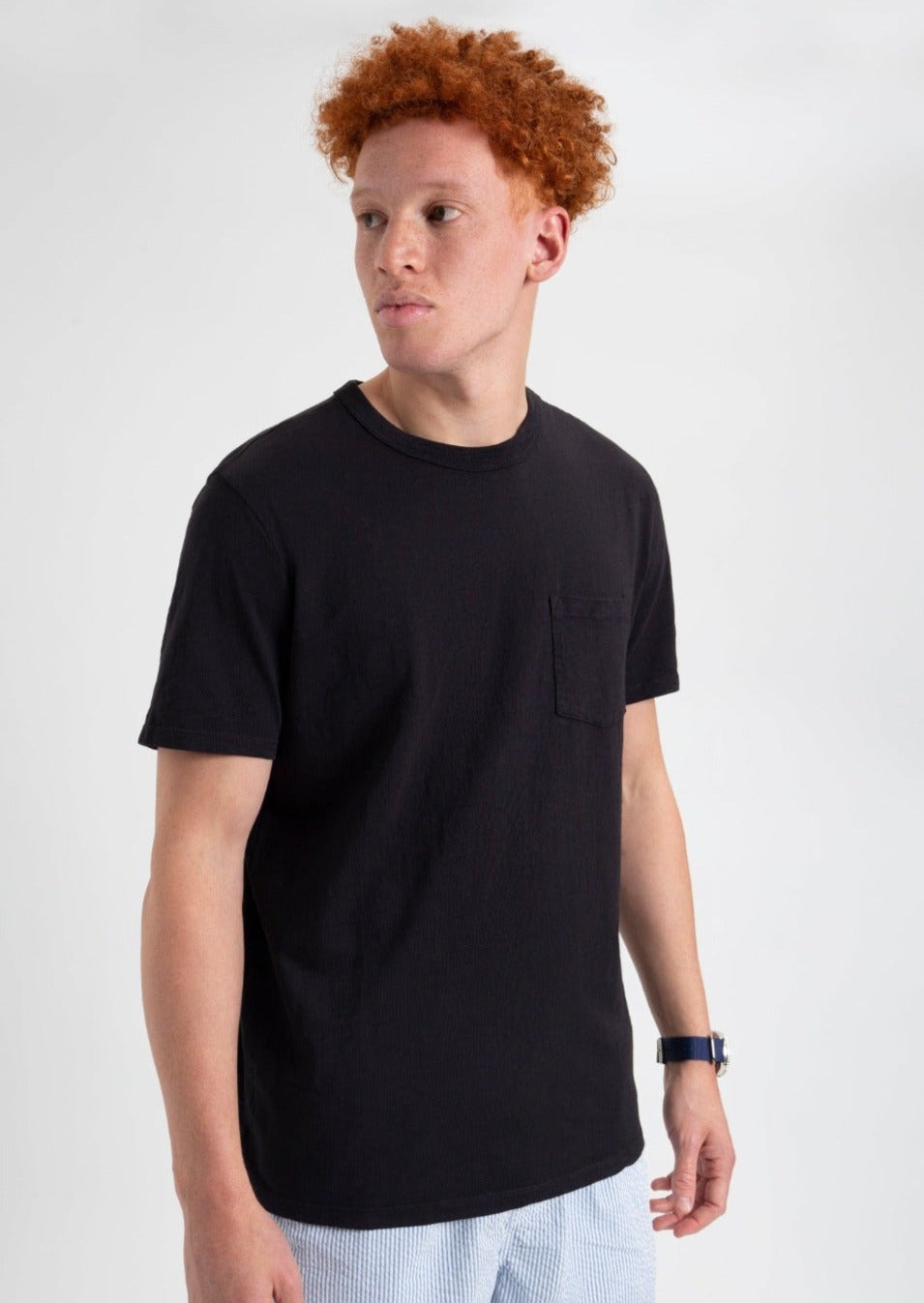 Ben Sherman Garment Dye Beatnik T-Shirt Black | 782510GFK