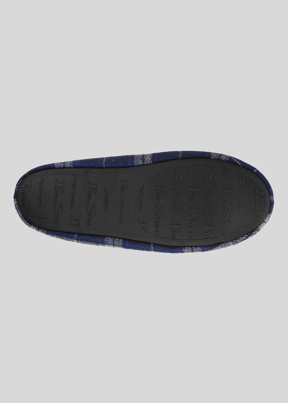 Ben Sherman Gritti Palace Check Moccasin Slipper Navy | 961352GXV