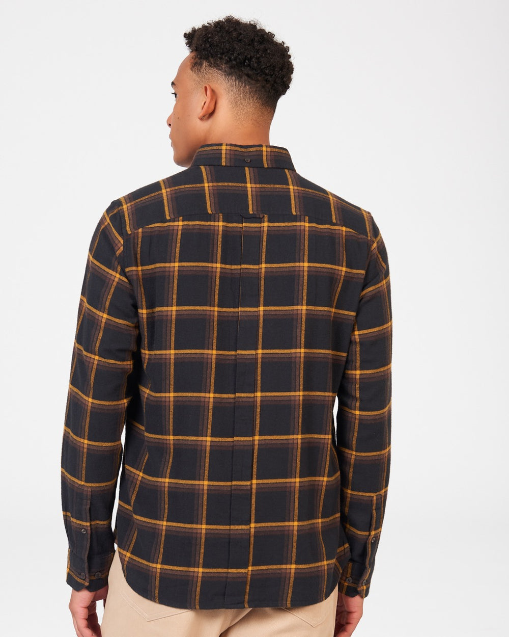 Ben Sherman Oversized Brushed Check Shirts Black | 067431RFW