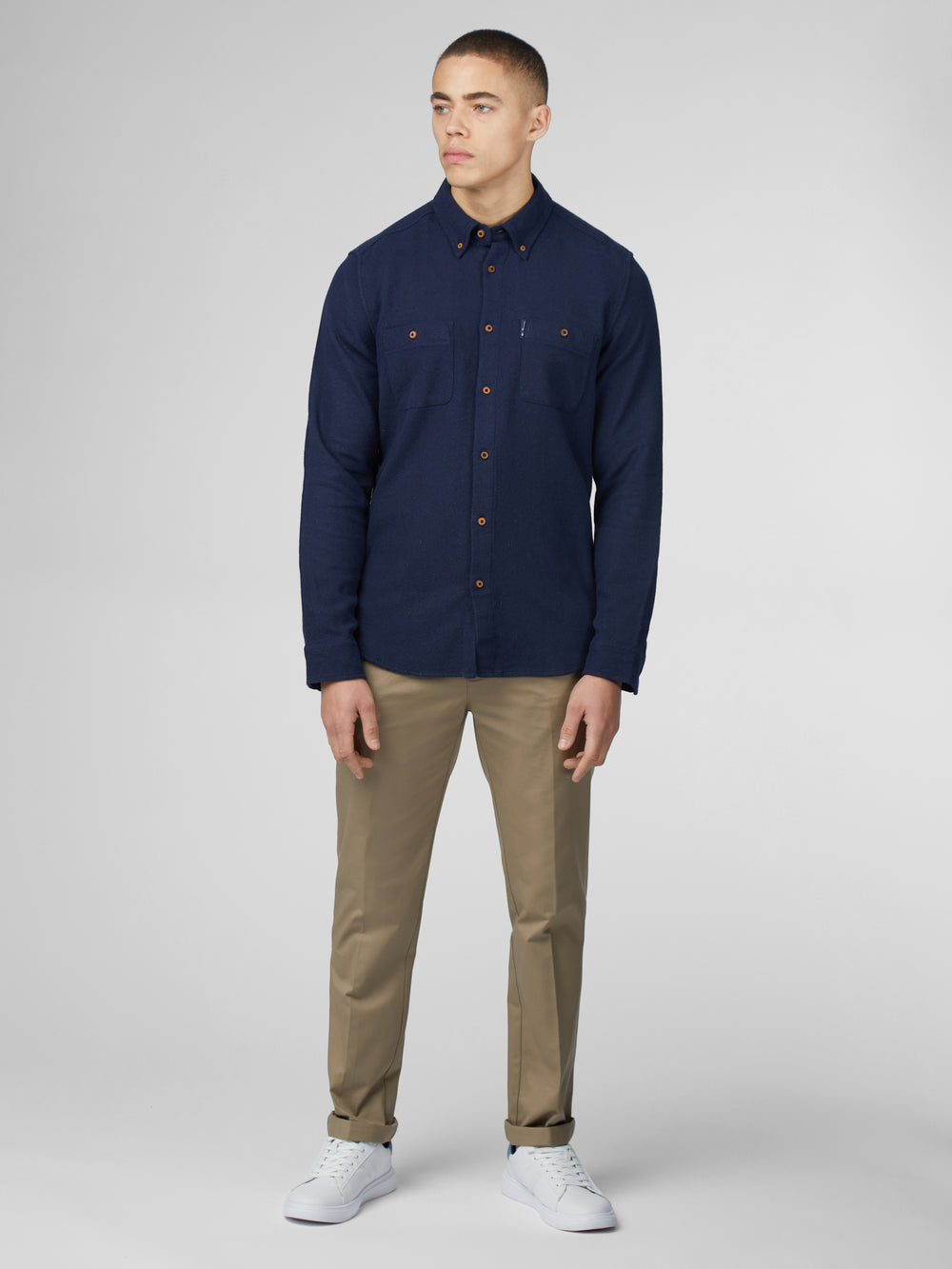 Ben Sherman Signature Boucle Shirts Navy | 473926LGE