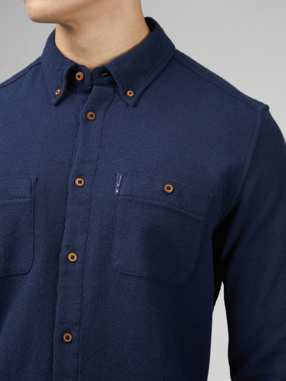 Ben Sherman Signature Boucle Shirts Navy | 473926LGE