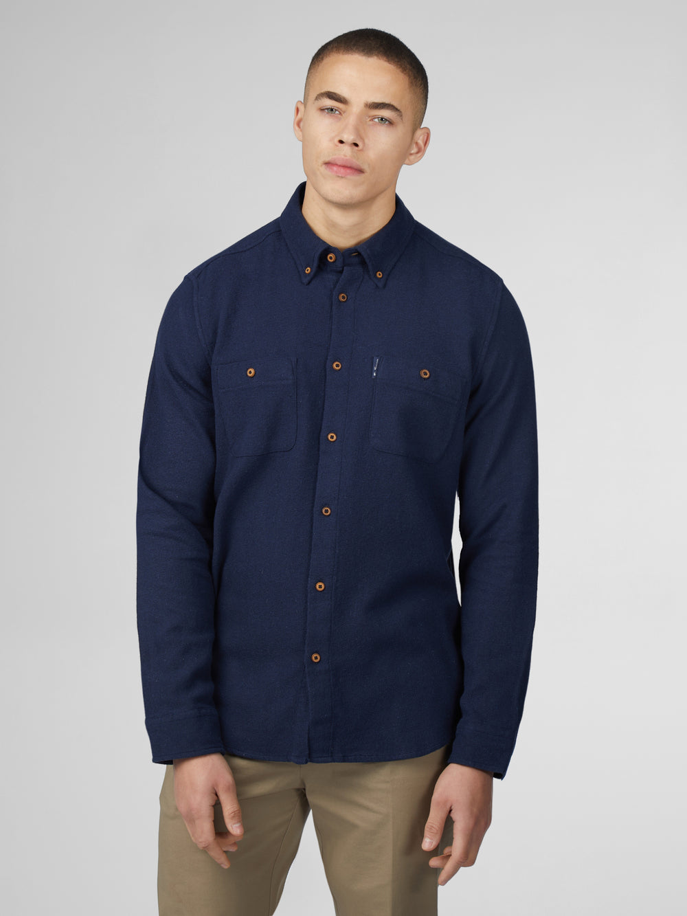 Ben Sherman Signature Boucle Shirts Navy | 473926LGE