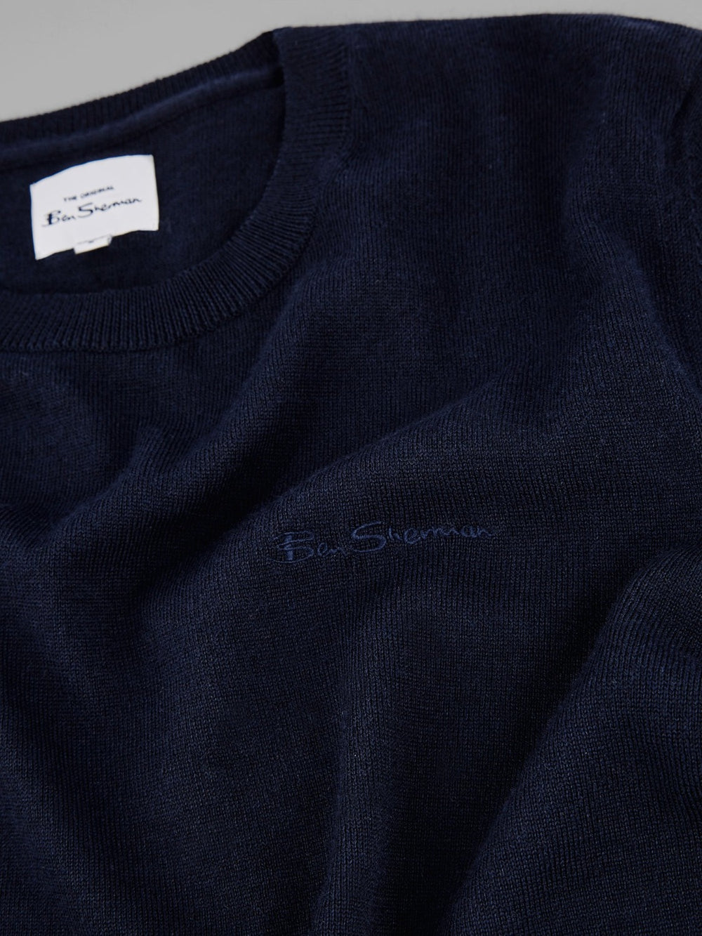 Ben Sherman Signature Crewneck Knitwear Navy | 481927ZKT