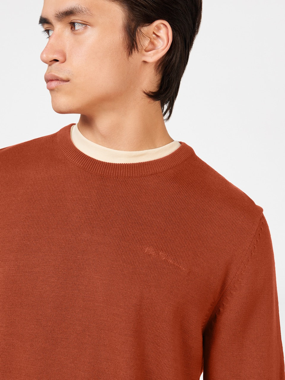 Ben Sherman Signature Crewneck Knitwear Orange | 895047HTF