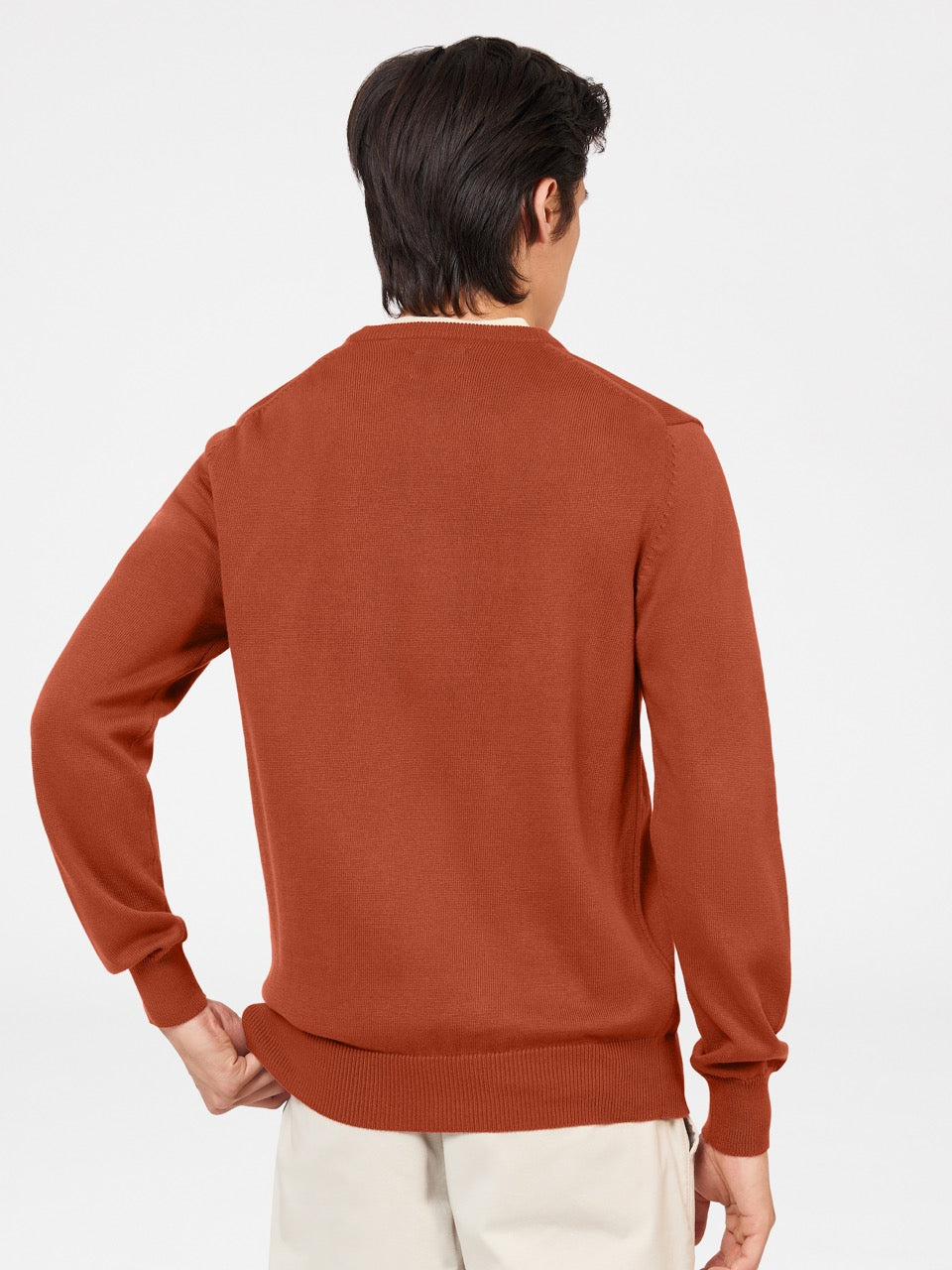 Ben Sherman Signature Crewneck Knitwear Orange | 895047HTF