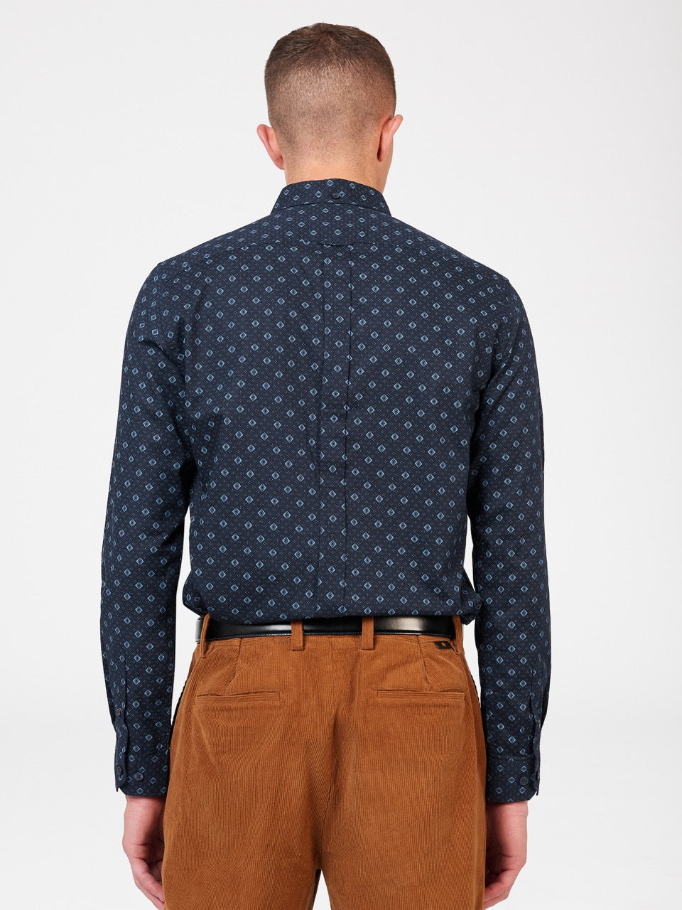 Ben Sherman Signature Geo Shirts Blue | 681592WPS