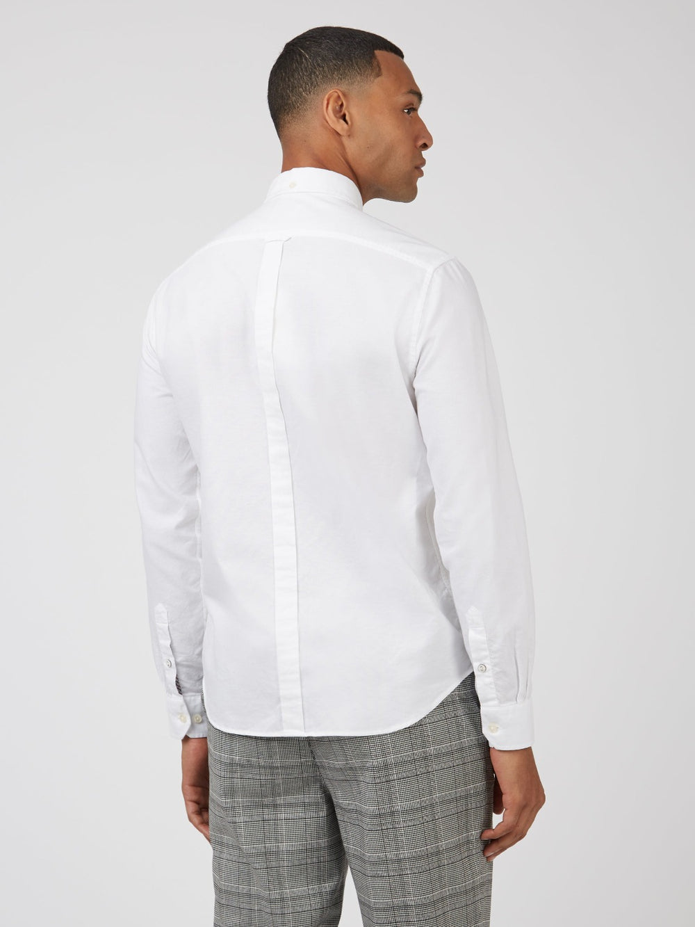 Ben Sherman Signature Organic Long-Sleeve Oxford Shirts White | 738690MUK