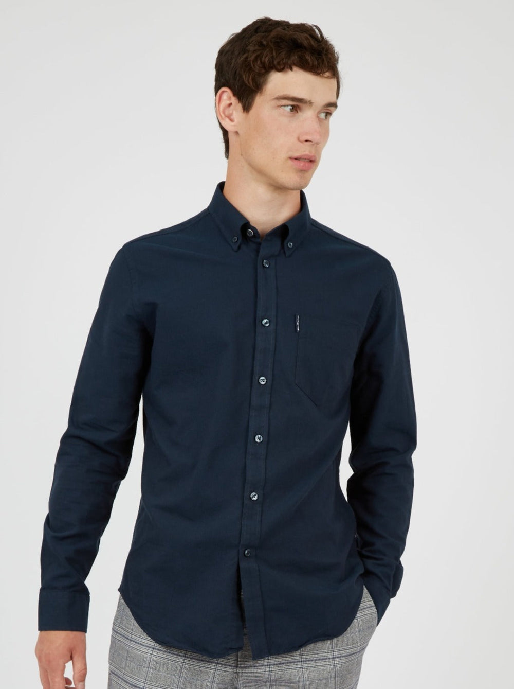 Ben Sherman Signature Organic Oxford Shirts Navy | 840973OJM