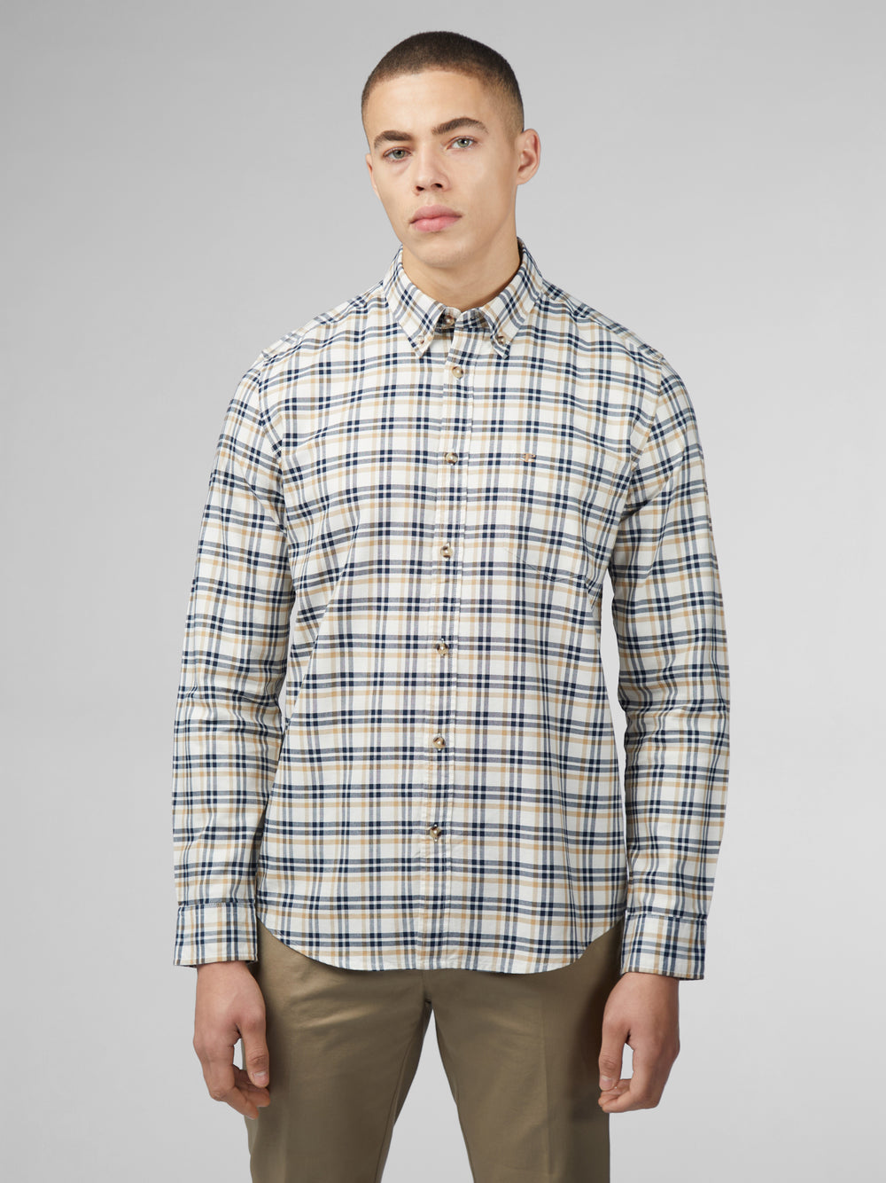 Ben Sherman Signature Oxford Check Shirts White | 027869FMJ