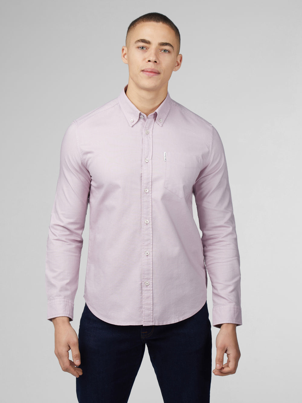 Ben Sherman Signature Oxford Long Sleeve Shirts Purple | 903157WCD