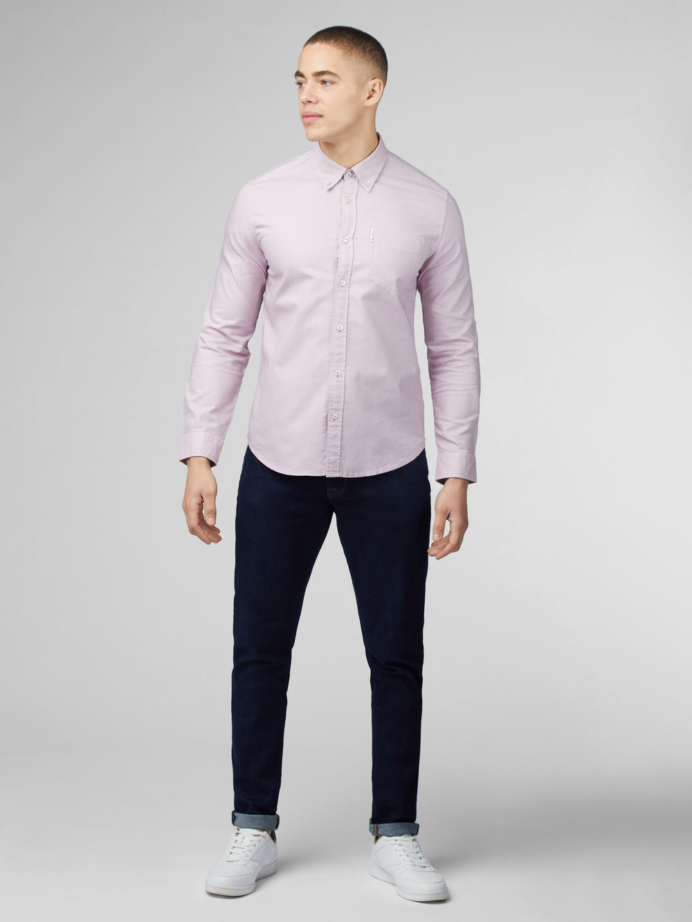 Ben Sherman Signature Oxford Long Sleeve Shirts Purple | 903157WCD