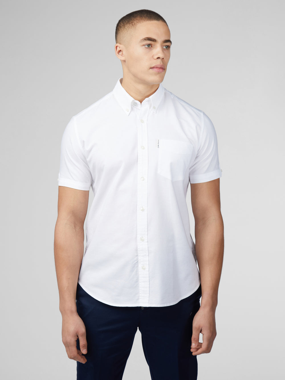 Ben Sherman Signature Short Sleeve Oxford Shirts White | 617204FZS