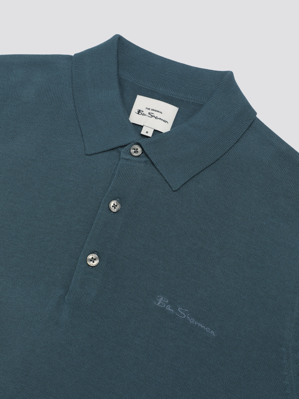 Ben Sherman Signature Short Sleeve Polo Knitwear Turquoise | 873425WKB