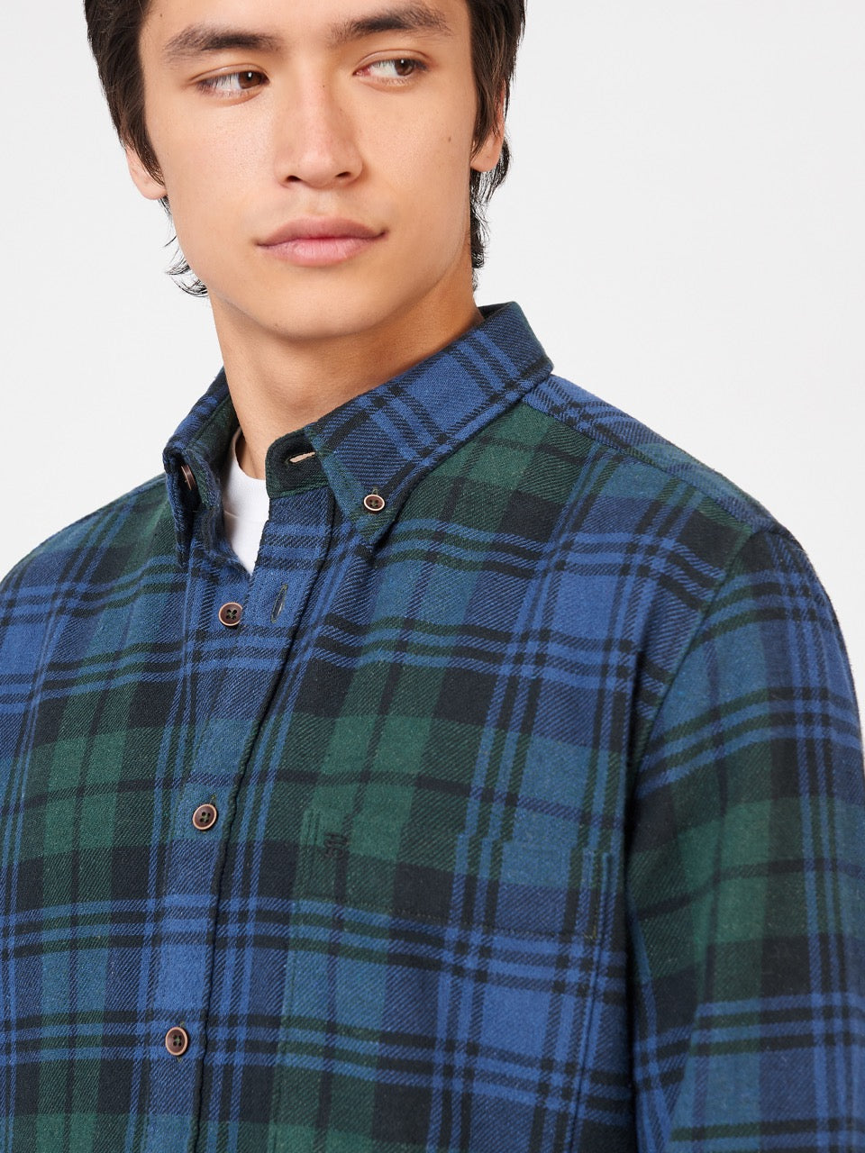 Ben Sherman Signature Tartan Check Shirts Green | 596810IZL