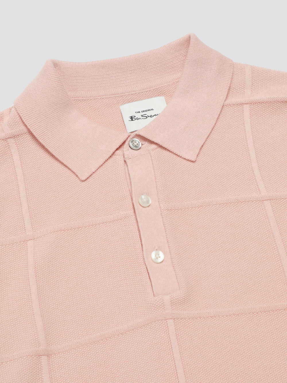 Ben Sherman Signature Textured Polo Knitwear Pink | 276581BMI