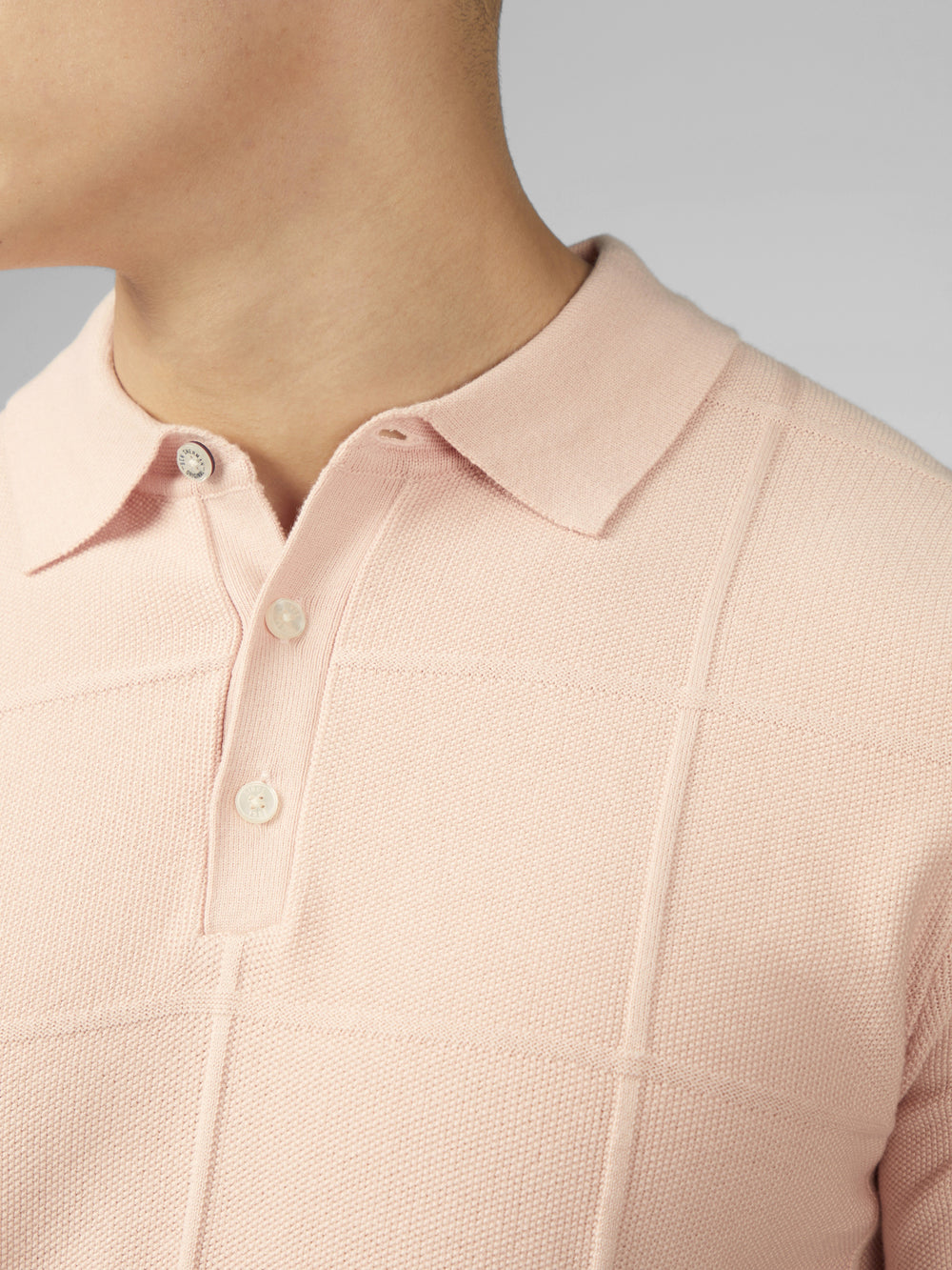 Ben Sherman Signature Textured Polo Knitwear Pink | 276581BMI