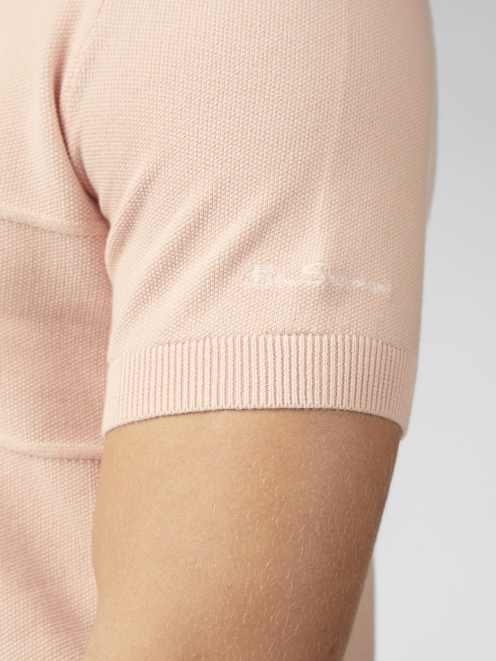 Ben Sherman Signature Textured Polo Knitwear Pink | 276581BMI