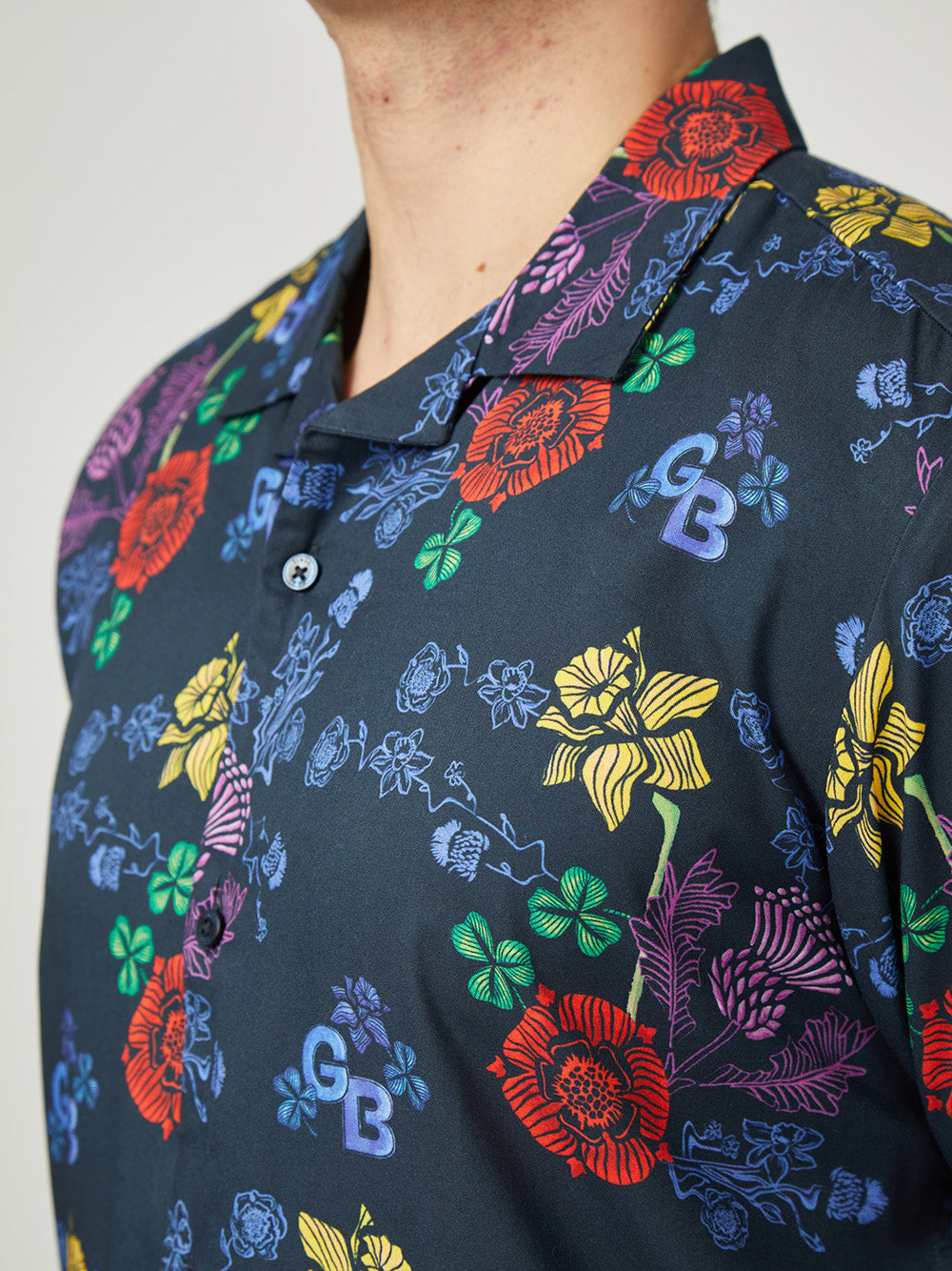 Ben Sherman Team GB Floral Shirts Navy | 412569LVZ