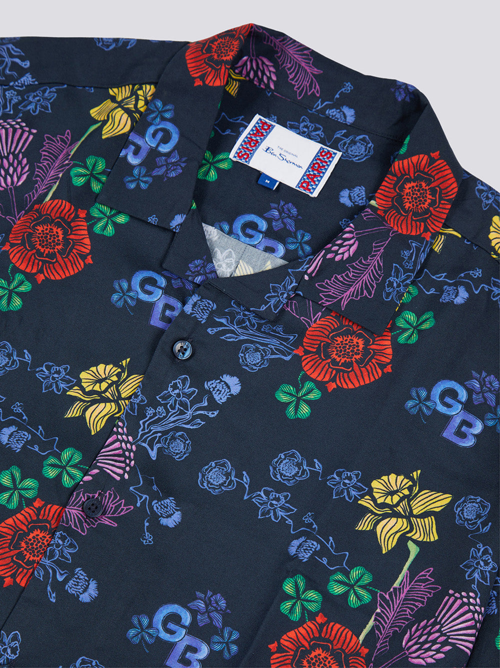 Ben Sherman Team GB Floral Shirts Navy | 412569LVZ