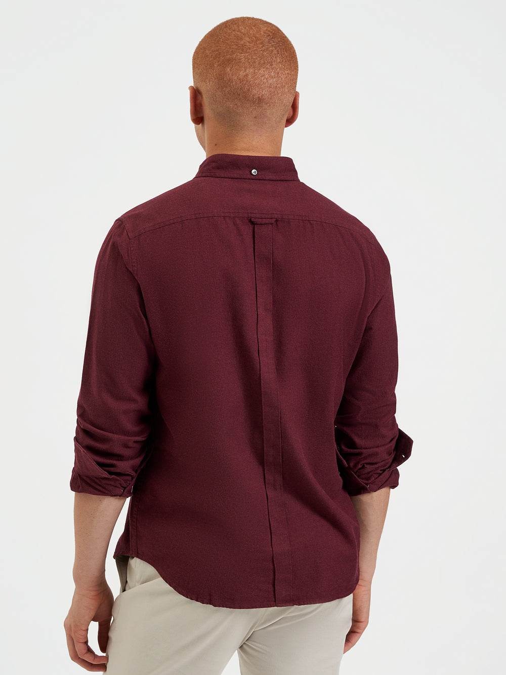 Ben Sherman Uniform Flannel Shirts Burgundy / Navy / Beige | 261097NOQ