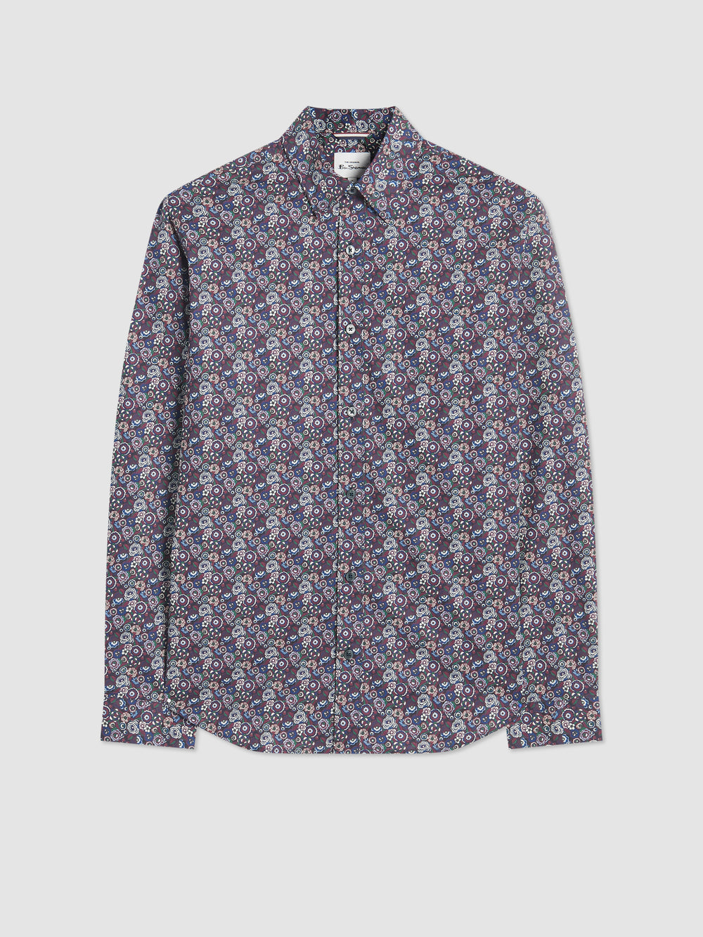 Ben Sherman Winter Floral Shirts Purple | 907345UXQ